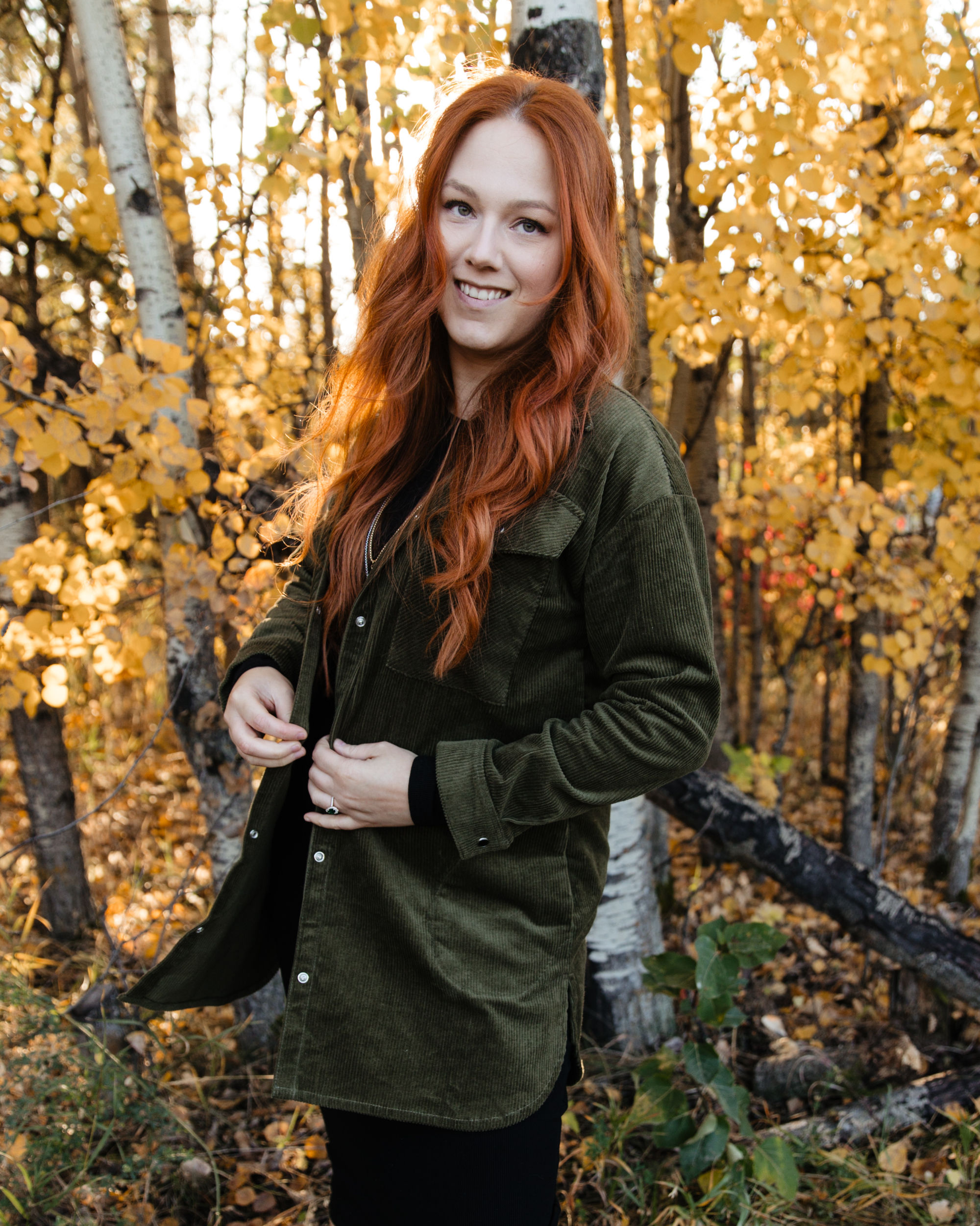 Cord Nakiska Shacket - Moss