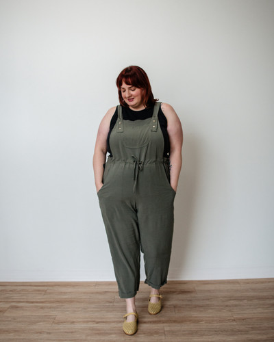 Made in Canada versatile linen overalls with expanded sizing XXS-4X