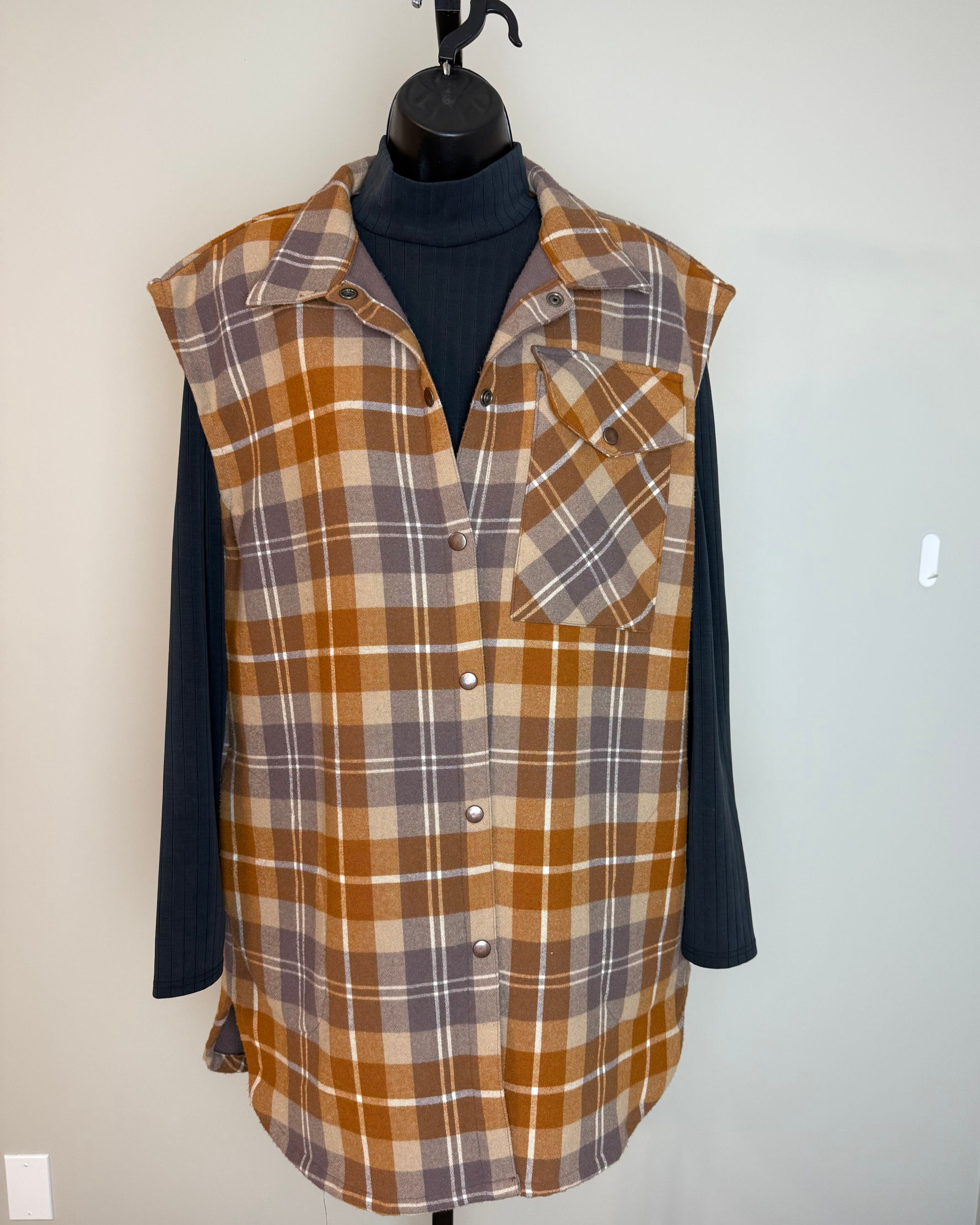 SALE Latte Nakiska Shacket Vest