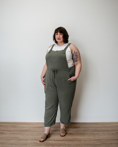 Made in Canada versatile linen overalls with expanded sizing XXS-4X