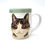 Thumbnail: Cat Face Pottery Mug, Handcarved, Wheel thrown Handmade Ceramic