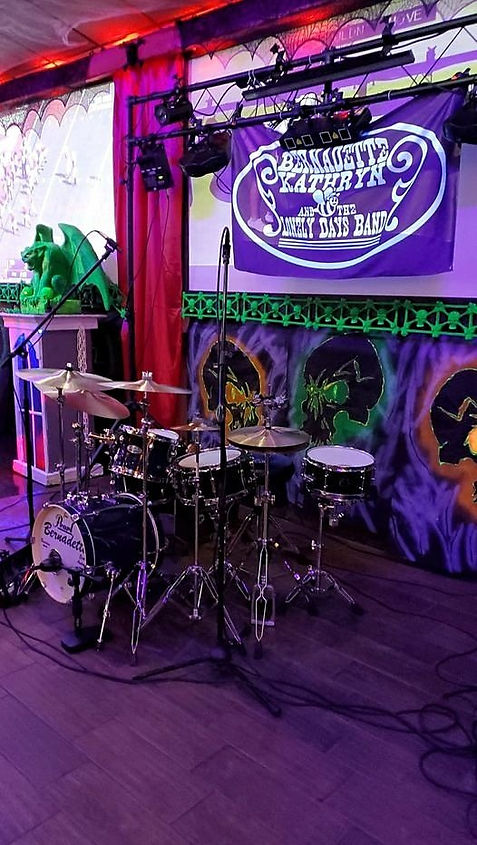 Jim Thiede's live kit (Bernadette Kathry