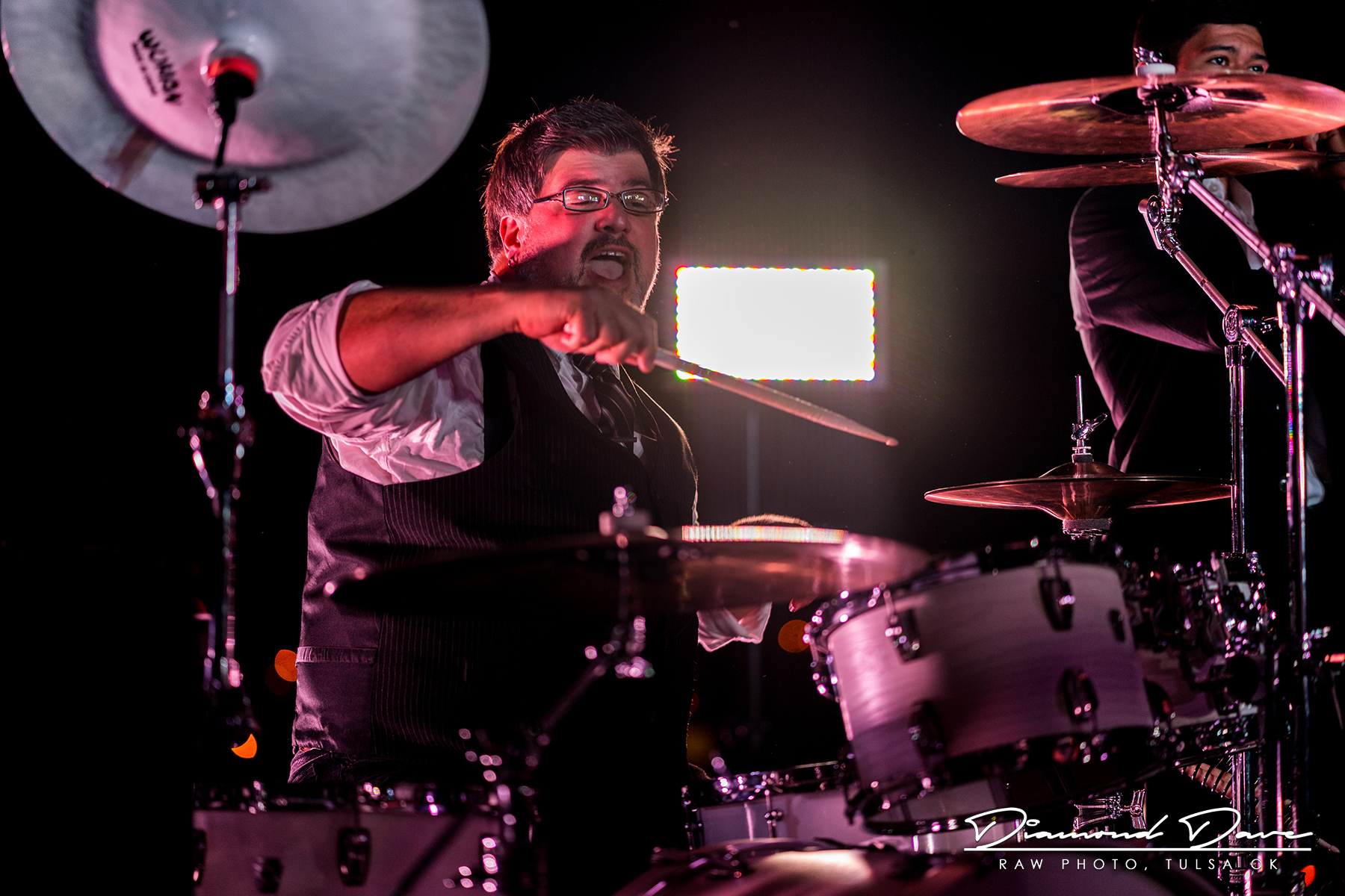 Mat Donaldson of Drum World Tulsa...Live with his main-The Beier 1.5 Steel--8 x 14 & his band Weston