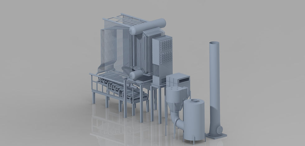 watertube steam boiler