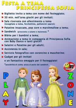 feste a tema principessa sofia