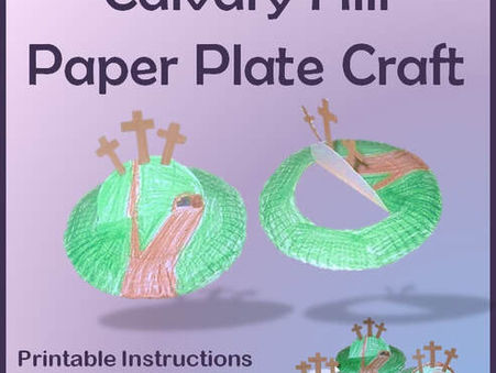 Calvary Hill Paper Plate Craft