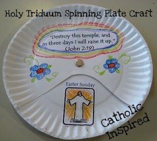 Easter Triduum Craft ~ Spinning Paper Plate