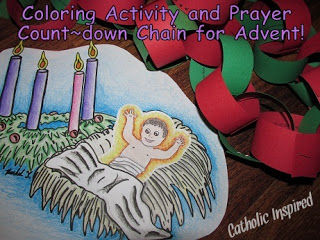 Advent Prayer Chain and Coloring Activity