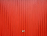 Rouge porte de garage