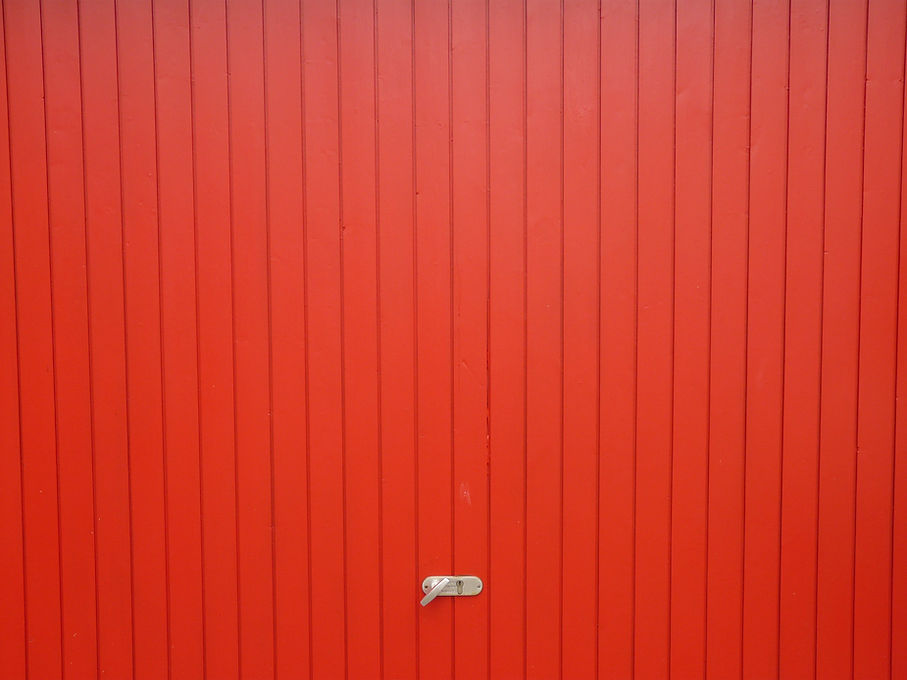Red Garage Door