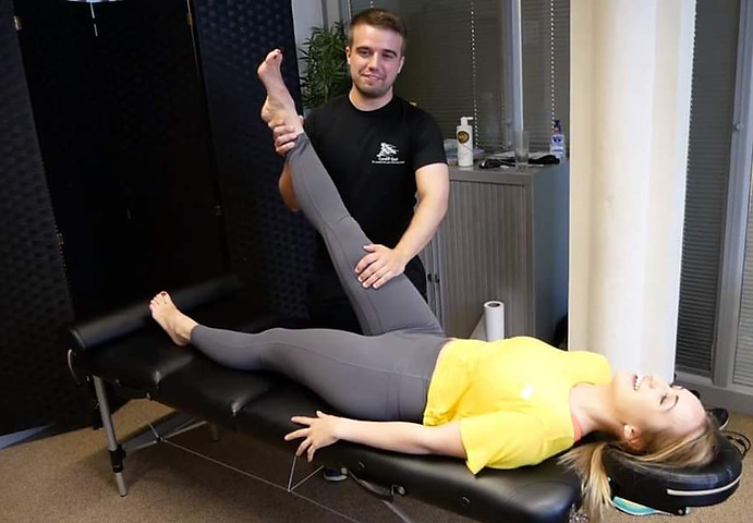 Our sports massage specialist conducting a sports massage