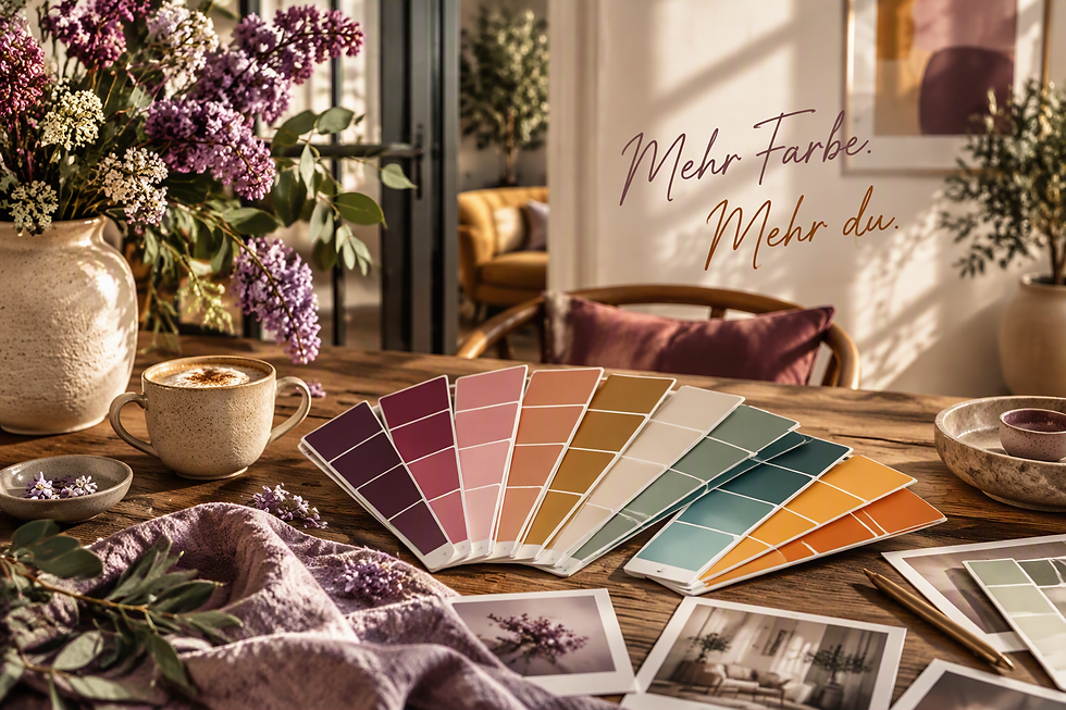 Bild ist KI generiert - mutige Farben - Farbpalette - Farbkombination