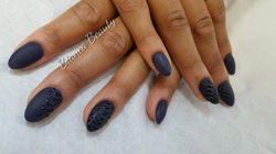 navy nails