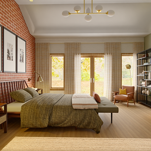 Mid Century bedroom (online)