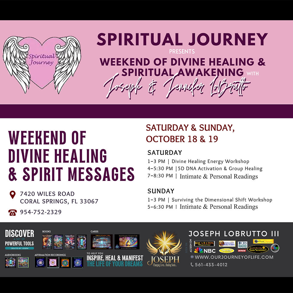 Joseph LoBrutto 2 Events for Sunday Oct 19th