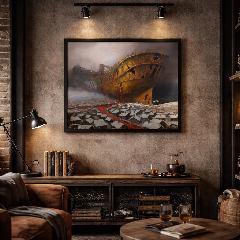 Ostatnia krew, olej na płótnie, 80x90