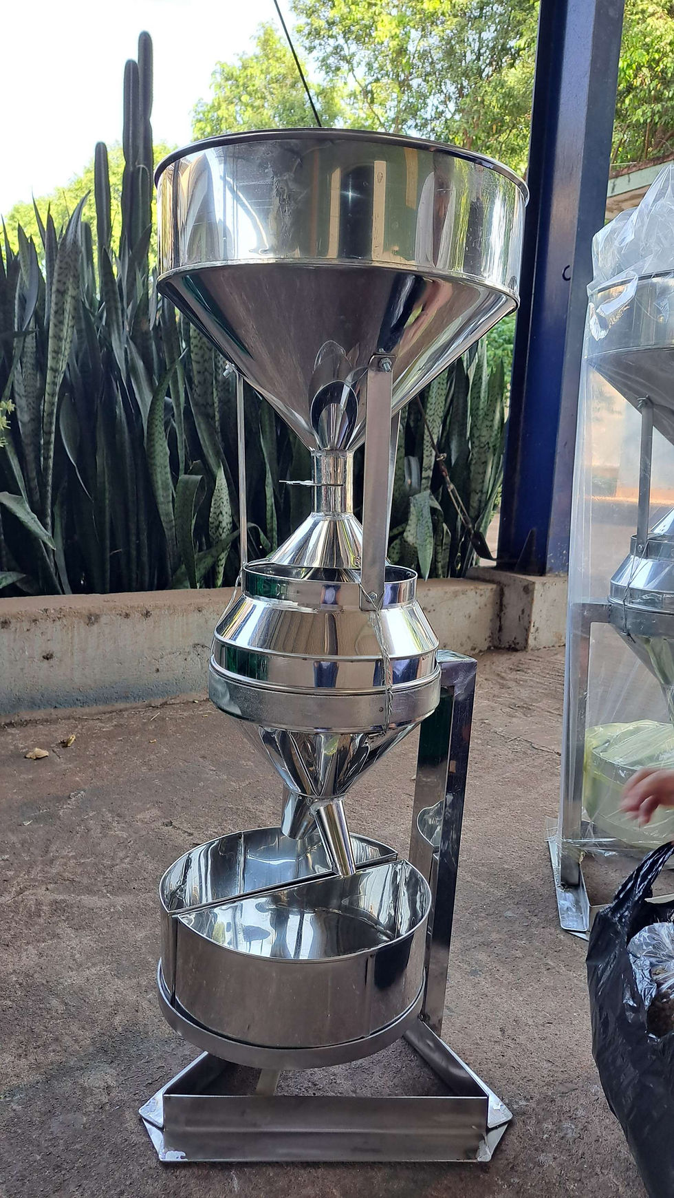 Hình thu nhỏ: Lẩu xoay inox - Chia mẫu cà phê inox -Lẩu chia mẫu cà phê