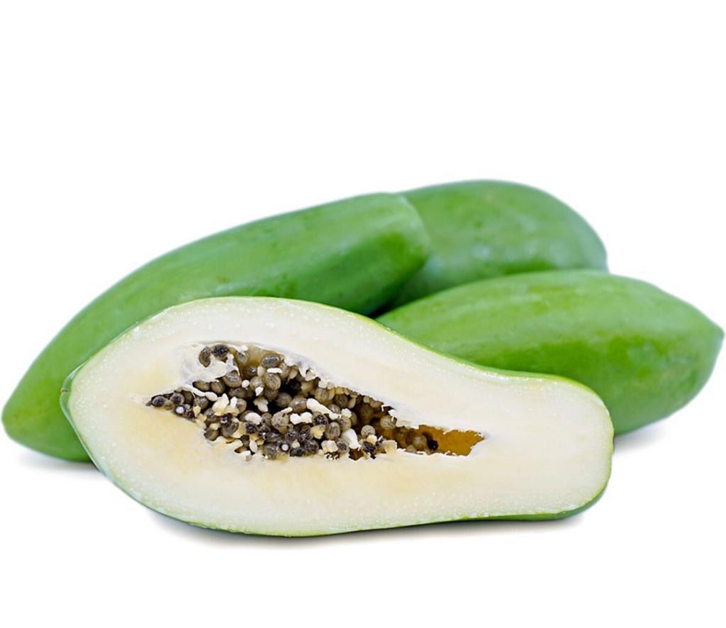 Papaya verde fresca por kilo