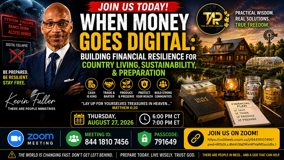 When Money Goes Digital: Building Financial Resilience for Country Living, Sustainability, & Preparation