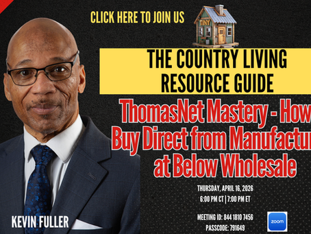 Country Living: Preparation & Sustainability Zoom