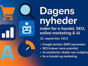 Blogindlæg - Nyt om E-Handel, SEO & AI. 21-09-2025