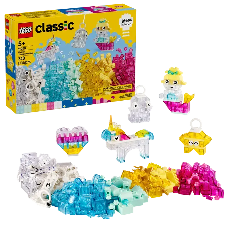 LEGO CLASSIC - Magiske gennemsigtige klodser