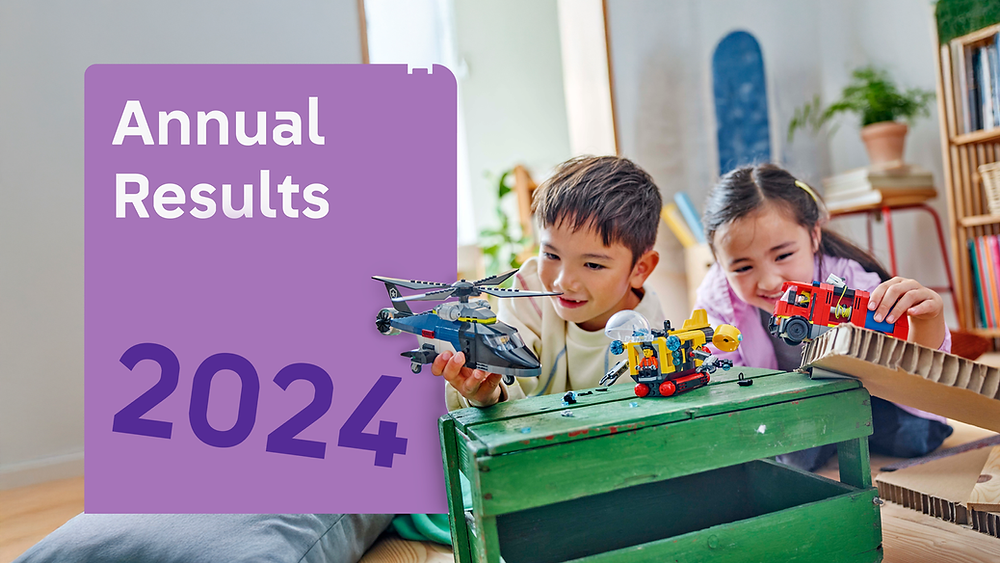 LEGO leverer rekordresultat på top- og bundlinjen i 2024.