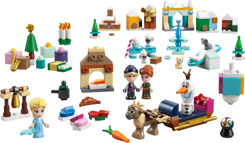LEGO 43273, Frozen Julekalender 2025_indhold
