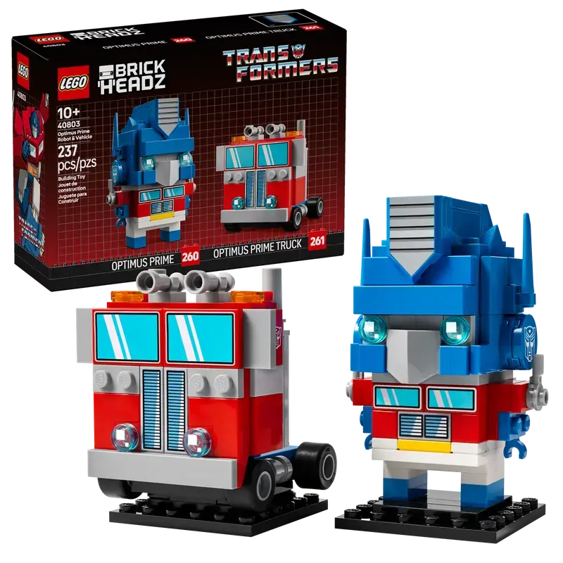 LEGO 40803, Brickheadz - Optimus Prime-robot og køretøj