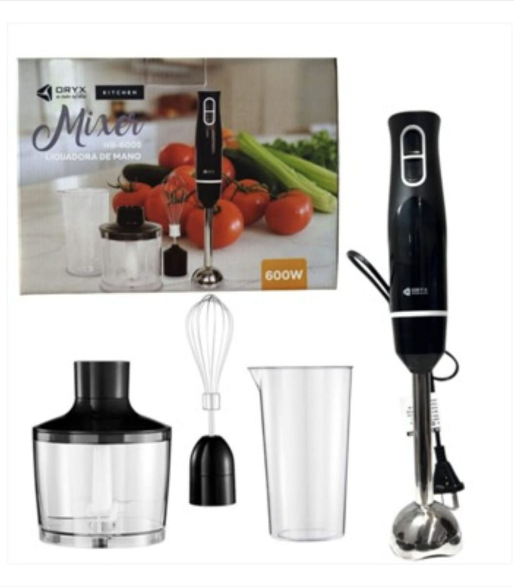 MIXER C/ACCESORIOS ORYX 600W HB6005