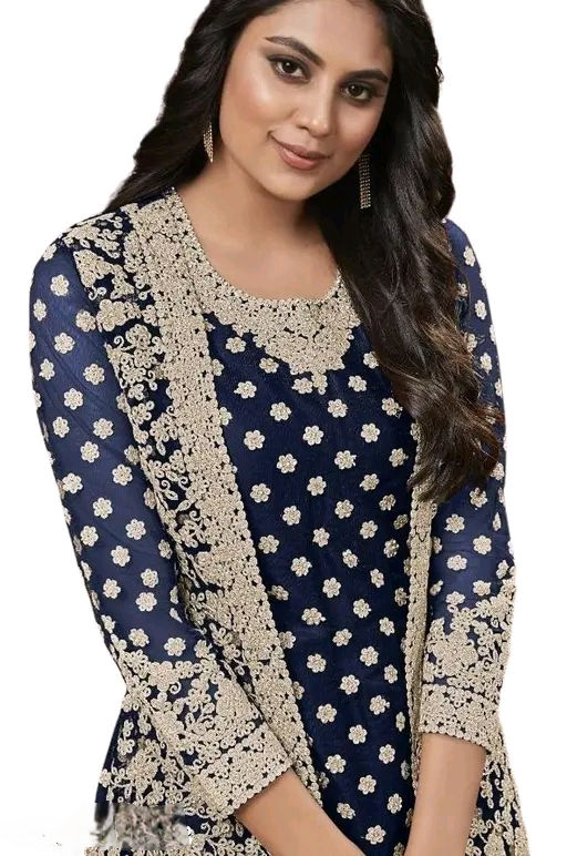 Thumbnail: Resham Style Semi-Stitched Suits