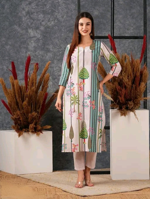 Thumbnail: Resham Pretty Women Kurta Sets*
