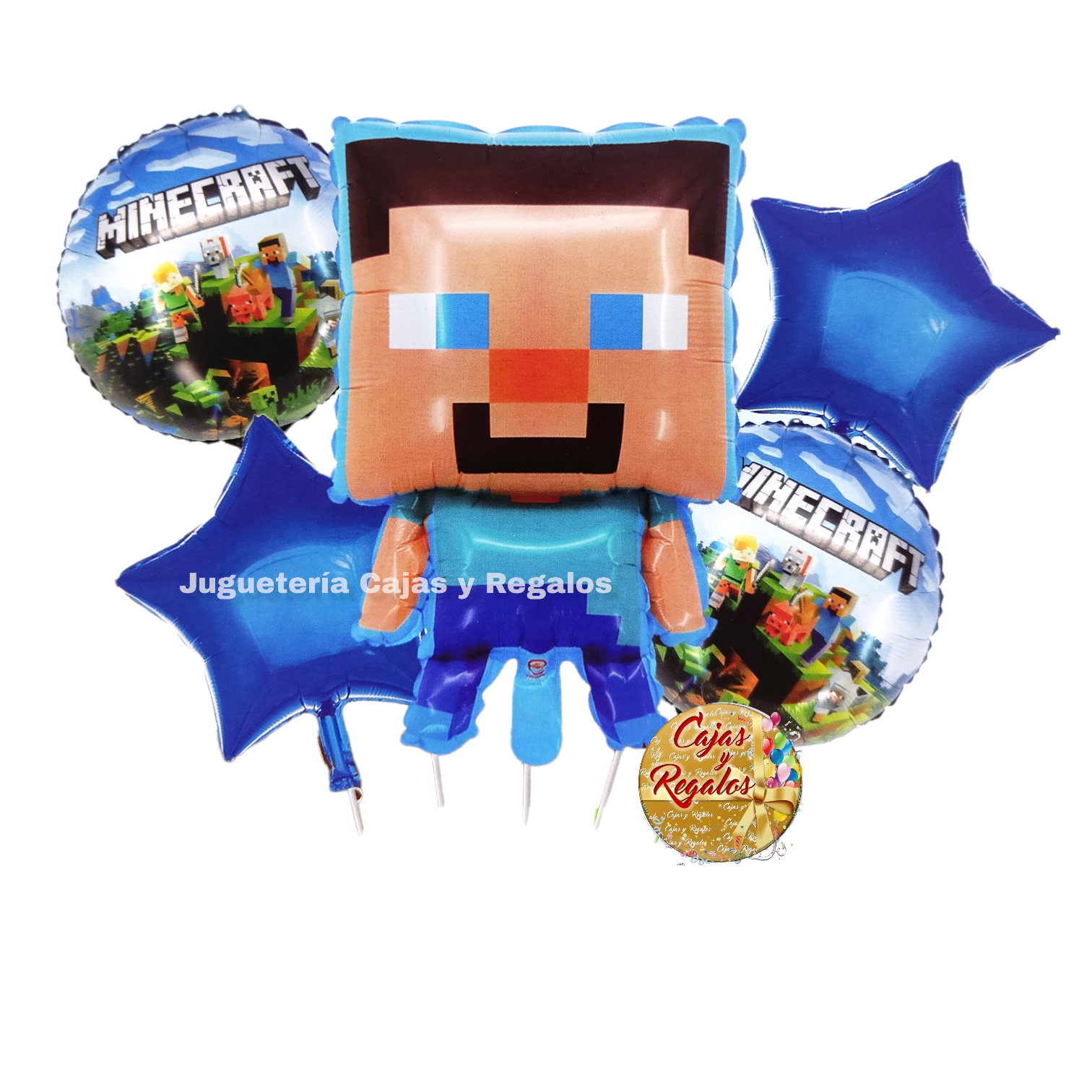 Bouquet Set de Globos - Minecraft