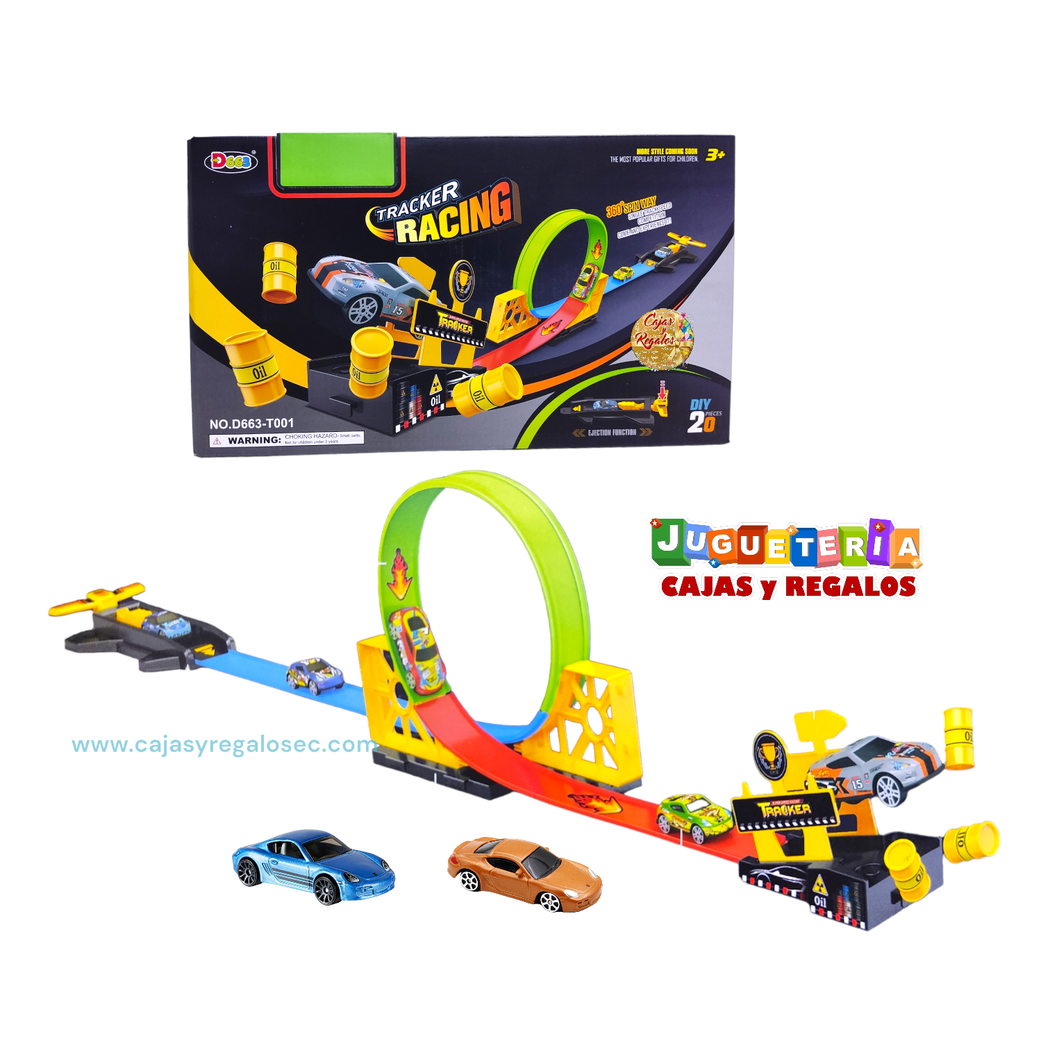 Pista Carros de Carrera - Juguete Pista Tracker Racing - P3239