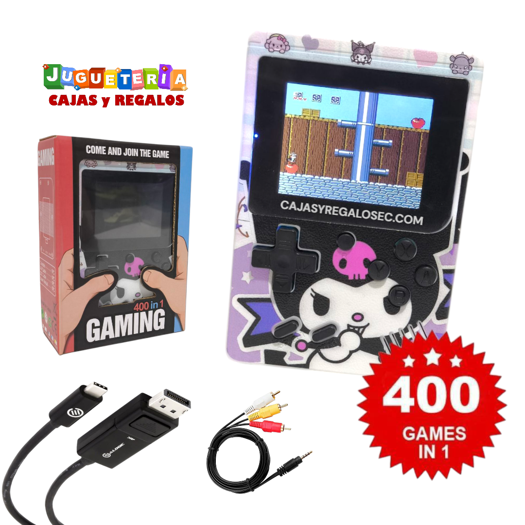 Consola de Juego Portatil - Consola Recargable Incluye 400 Juegos - P4356