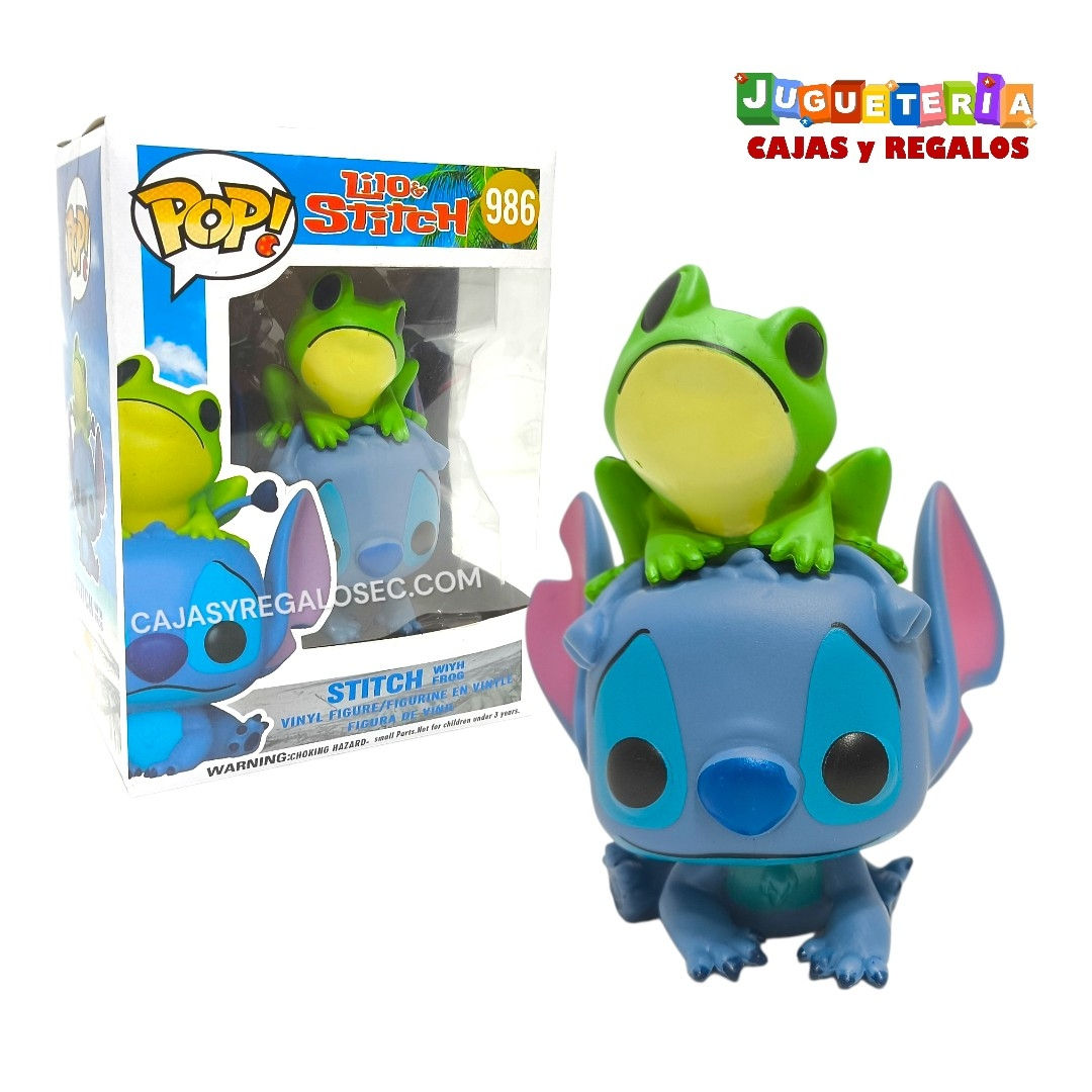Muñeco Pop - Stitch con Rana - Lilo y Stitch - Figura de Coleccion