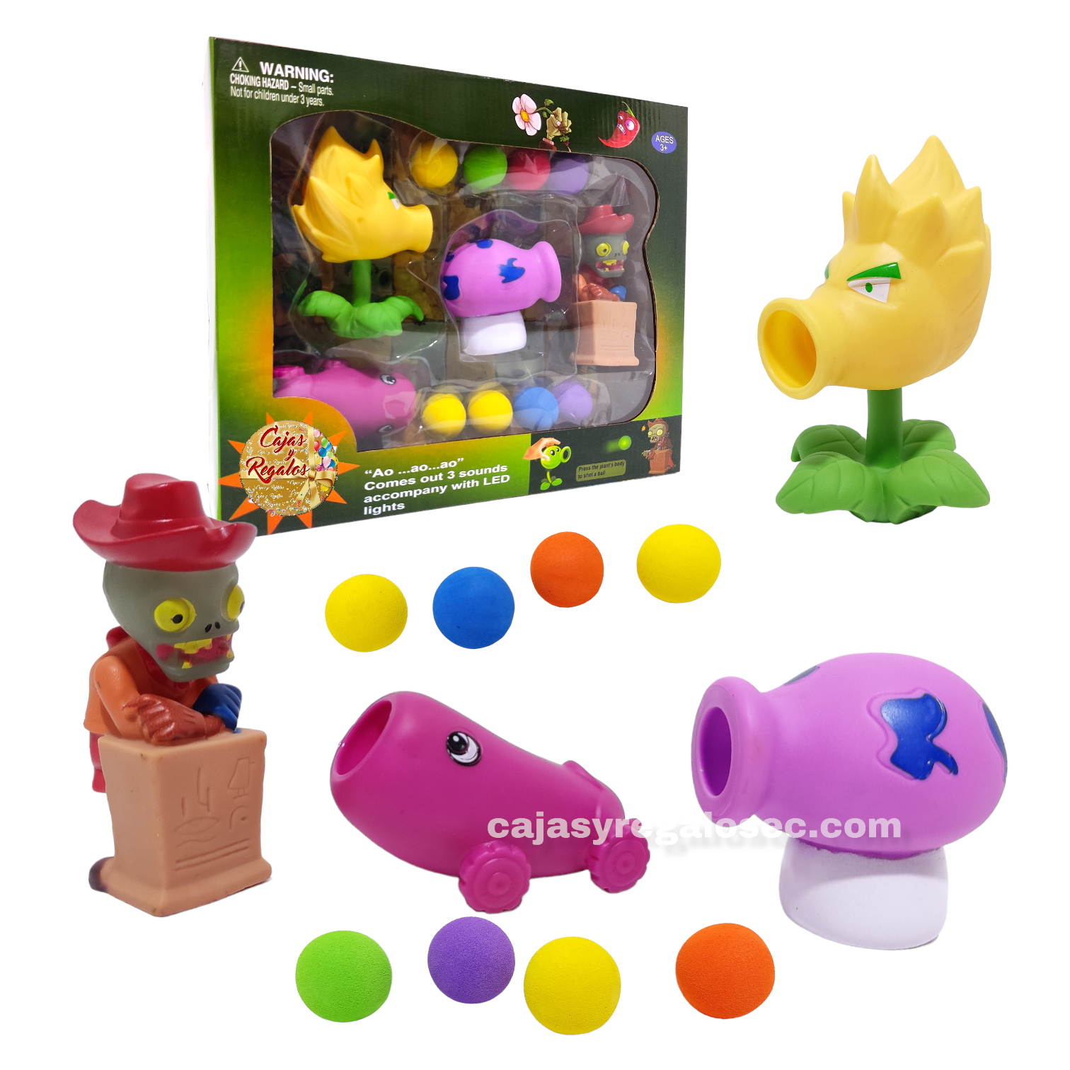 Juguete Planta vs Zombie Caja de Personajes