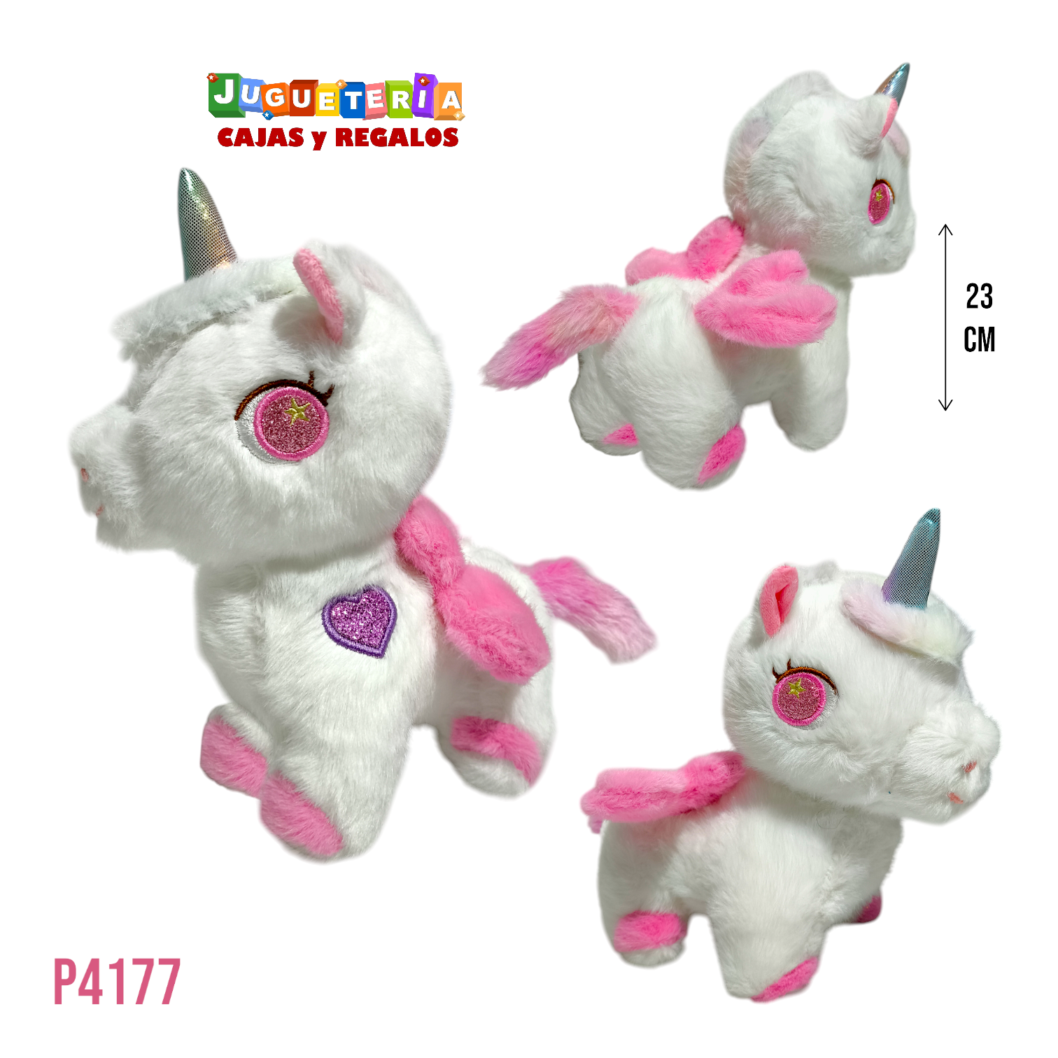 Peluche Unicornio Arcoiris - Peluche Kawaii Ecuador - P4177