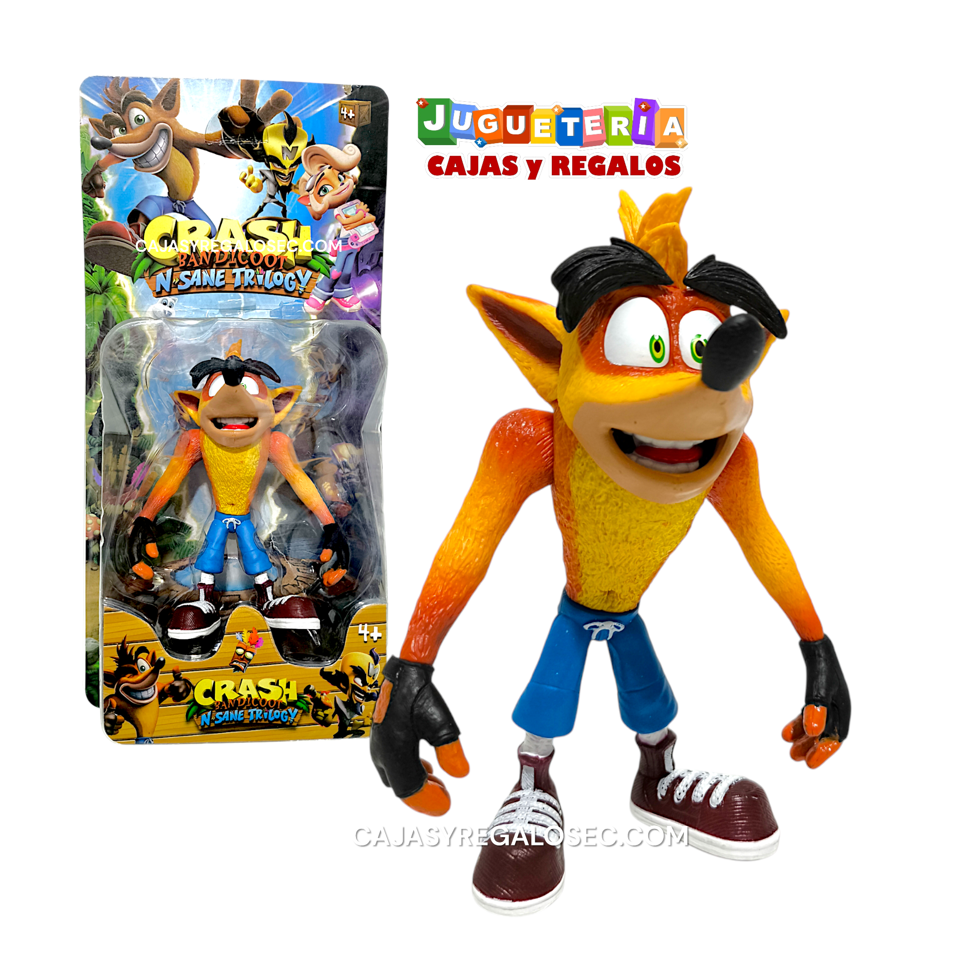 Figura de Accion - Zorro Crash Bandicoot - Muñeco de Coleccion - P3358