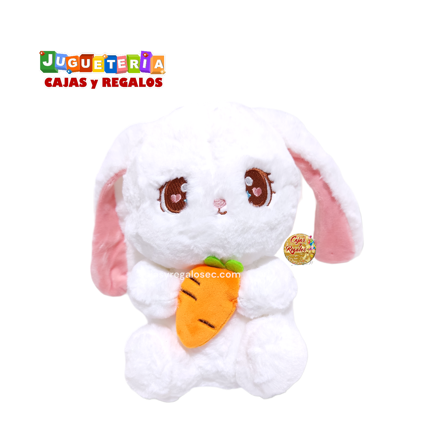 Peluche Conejo con Zanahoria Kawaii - P2134