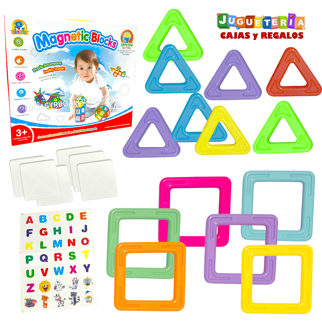 Bloques Magnéticos para Armar - Didácticos Infantiles Imantados - P5262