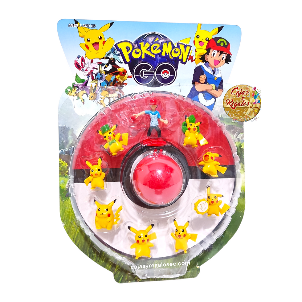 Juguete Pokemon Kit Pokebola mas personajes