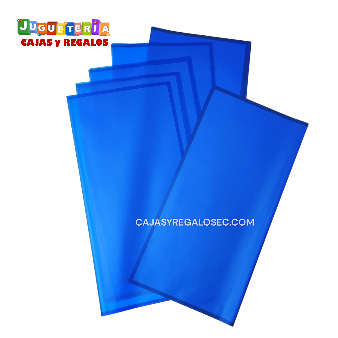 Papel Coreano Pliego - Azul con Azul - Unidad