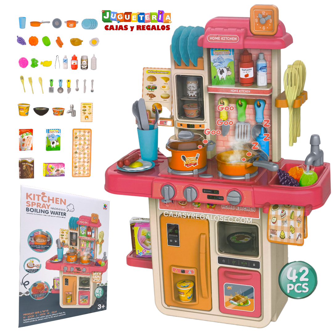Cocina de Juguete con Accesorios Kitchen Spray - P1612