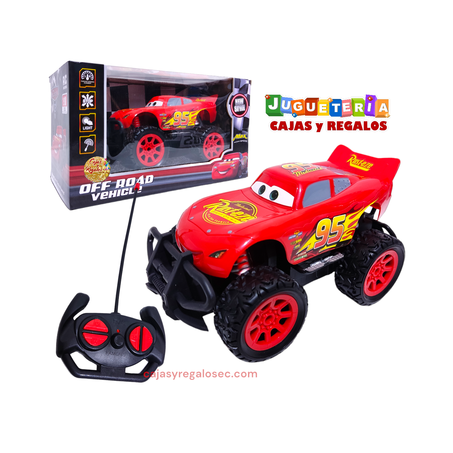 Rayo Mcqueen Cars Carro Control Remoto - Juguete Inalambrico - P3236