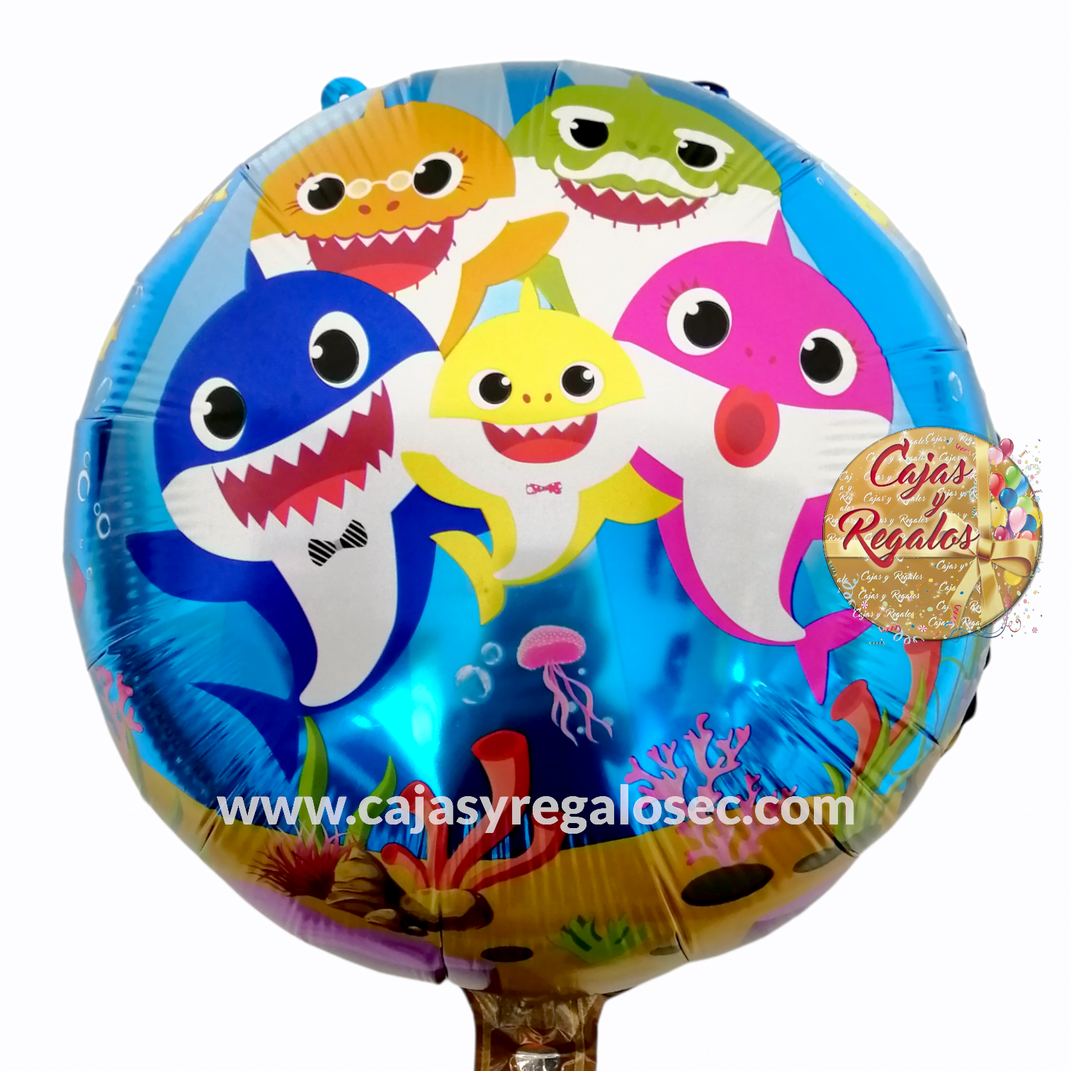 Globo de Aluminio Redondo - Baby Shark