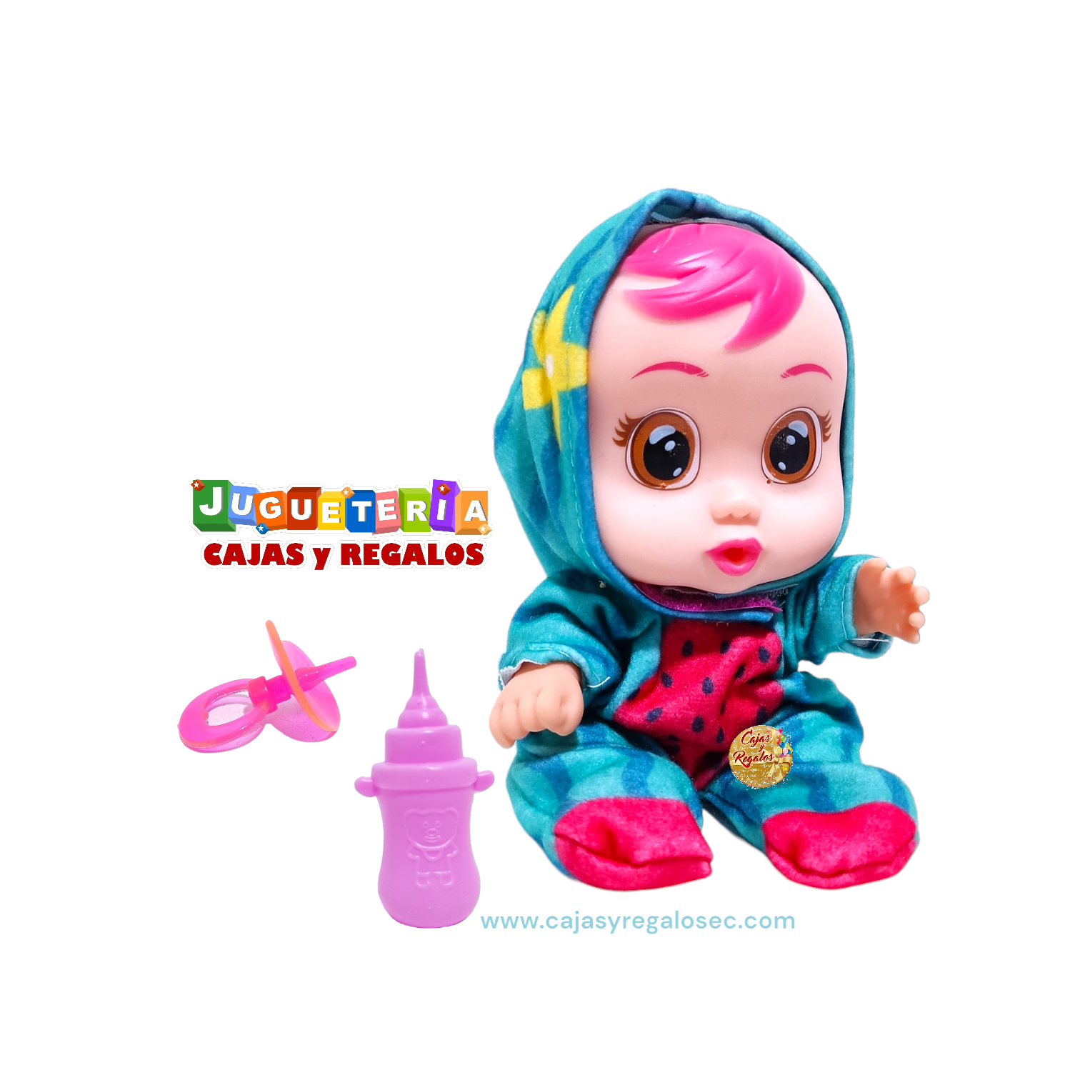 Muñeco Bebe - Juguete con Sonido - Bebe de Caucho