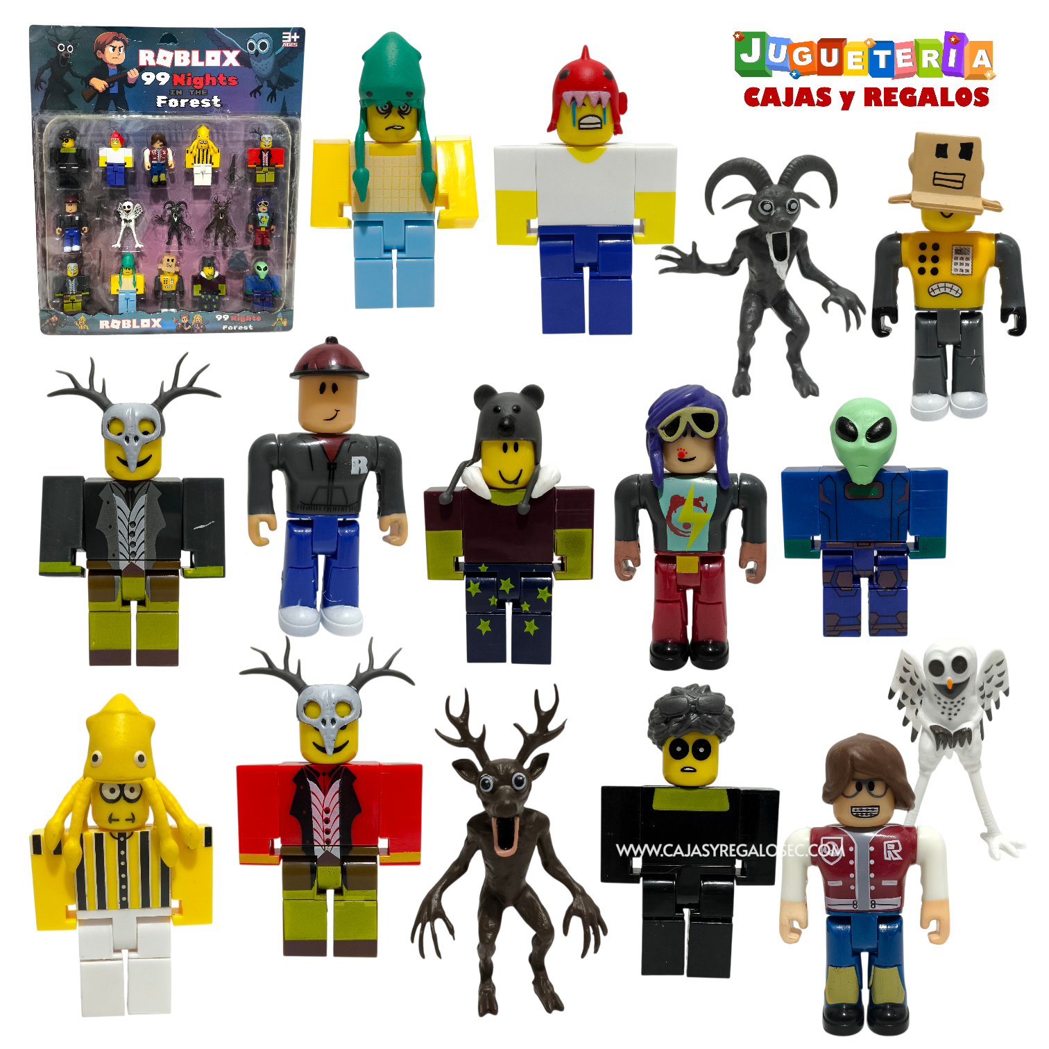 Juguetes Roblox - Kit de 15 Personajes Video Juego Roblox - P2919