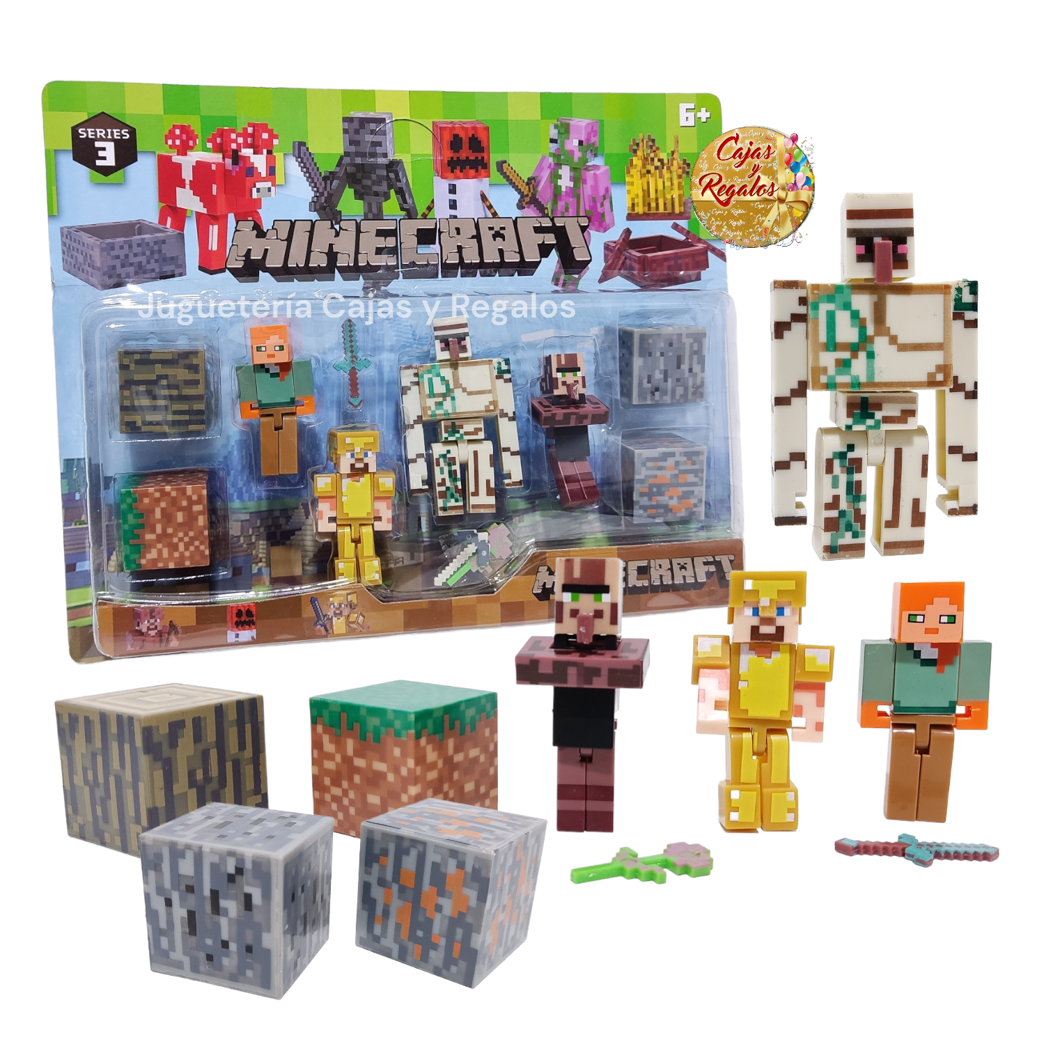 Juguetes Minecraft Colección de 8 personajes