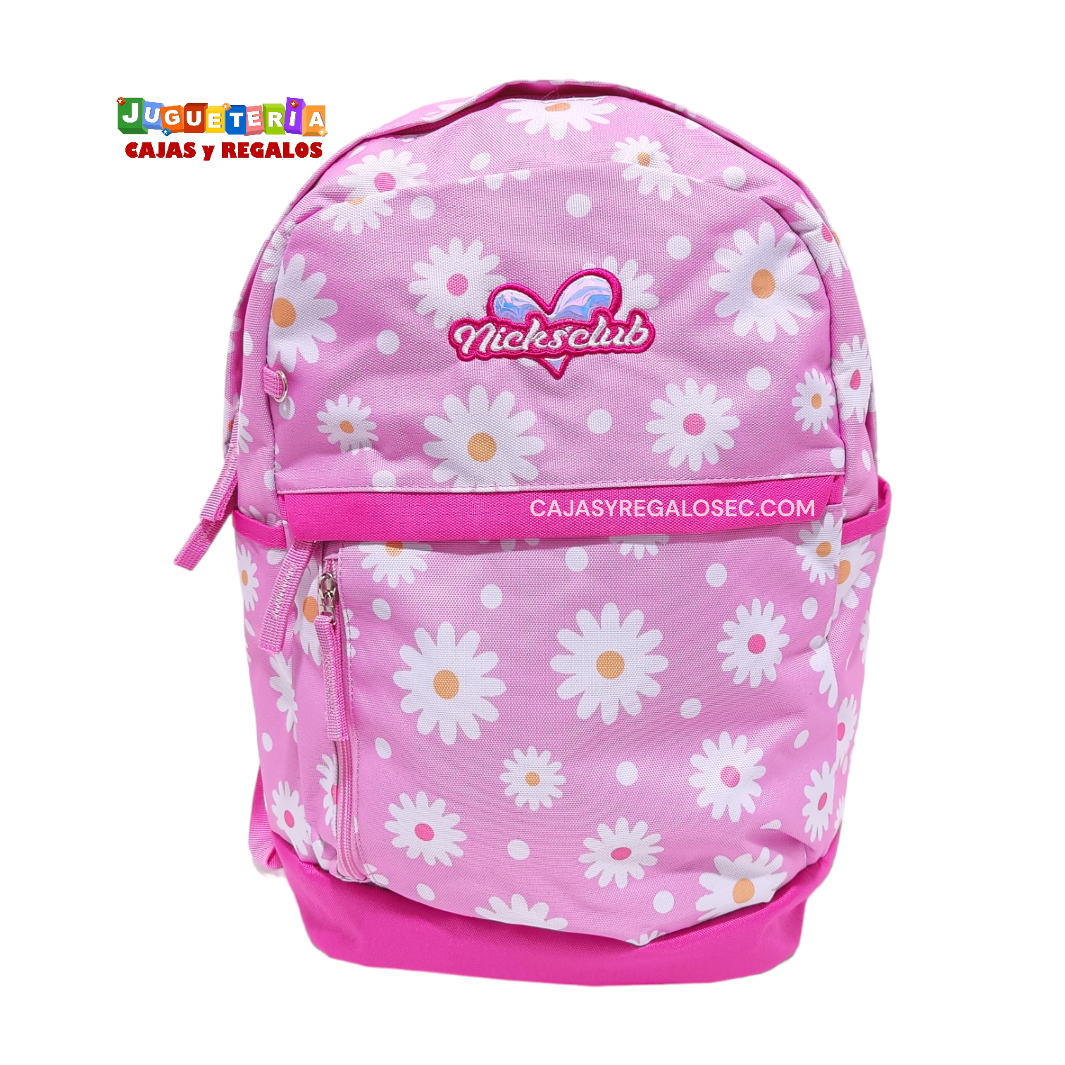 Mochila NickClub Rosado con Flores - P2357